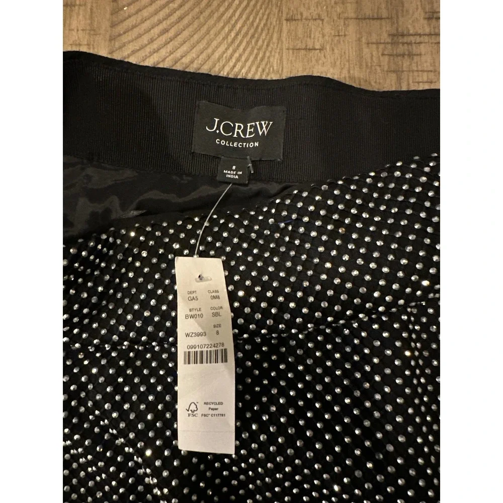 J.Crew Collection Rhinestone Mesh Set:‎ Top & Skirt NWT